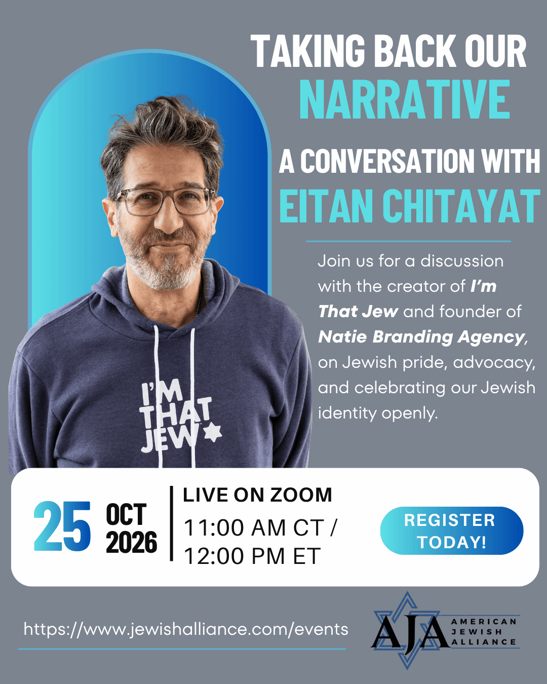 AJA: Taking Back Our Narrative: A Conversation with Eitan Chitayat